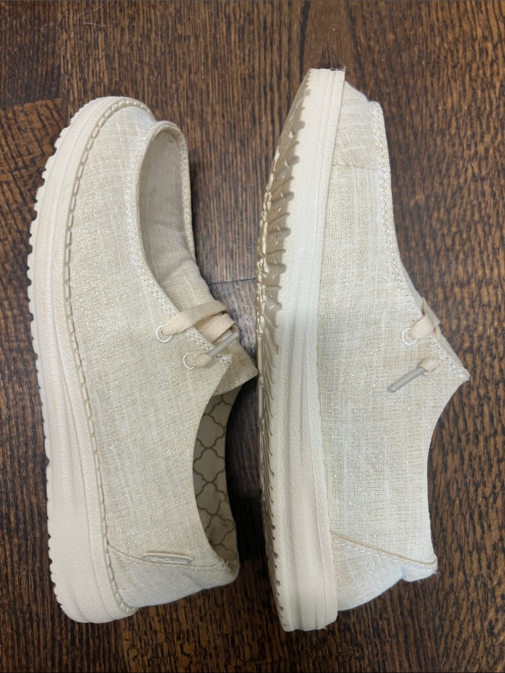 Hey Dude Slip-On Casual Shoes - Light Beige - Picture 3 of 9